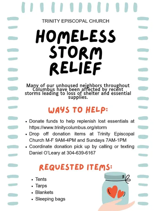 Help unhoused affected by the storm