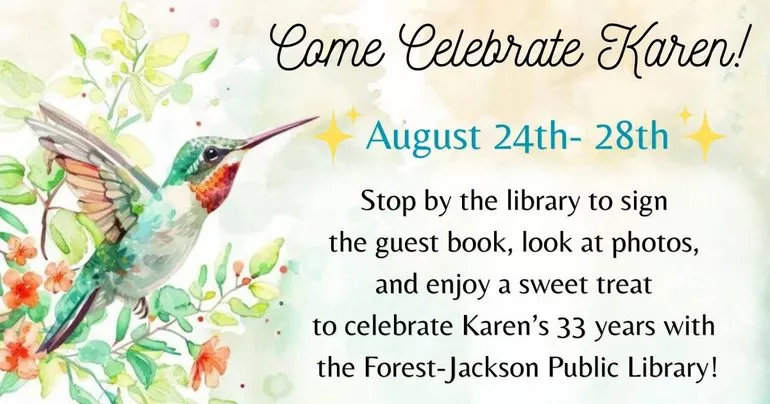 Forest-Jackson Public Library Celebrates Director's Retirement