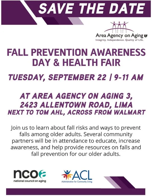 Fall Prevention Awareness Day and Health Fair Planned in Lima
