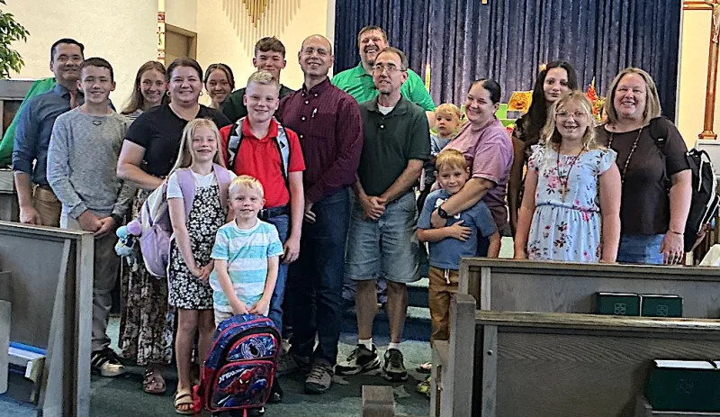 St. John Lutheran Church Blesses Students, Teachers for New School Year