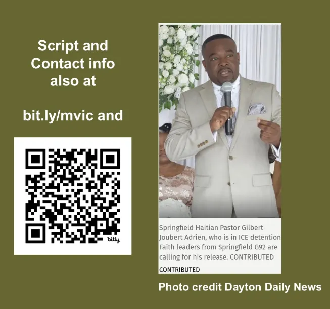 Demand the release of Springfield Haitian pastors recently imprisoned by ICE
