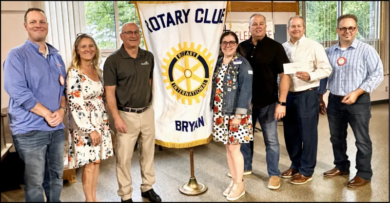 District Governor Katherine Eboch Speaks To Bryan Rotary Club