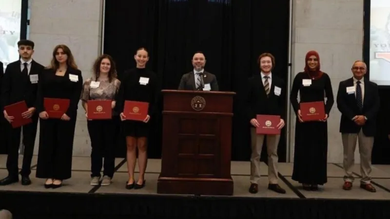 YSU Students Honored at Statehouse for Export Program