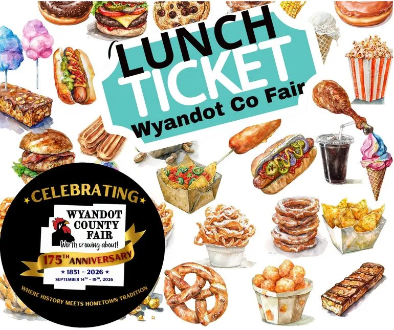 Lunch Tickets Return for 2026 Wyandot County Fair
