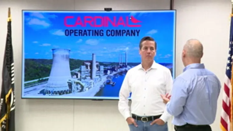Moreno tours Cardinal Plant, presses plan to keep Unit 3 running beyond 2028