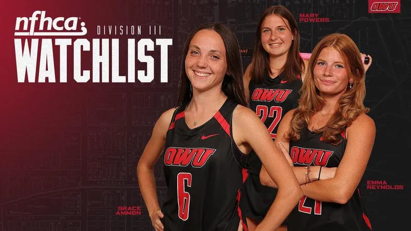 Ammon, Powers, Reynolds Named to NFHCA Division III Watchlist