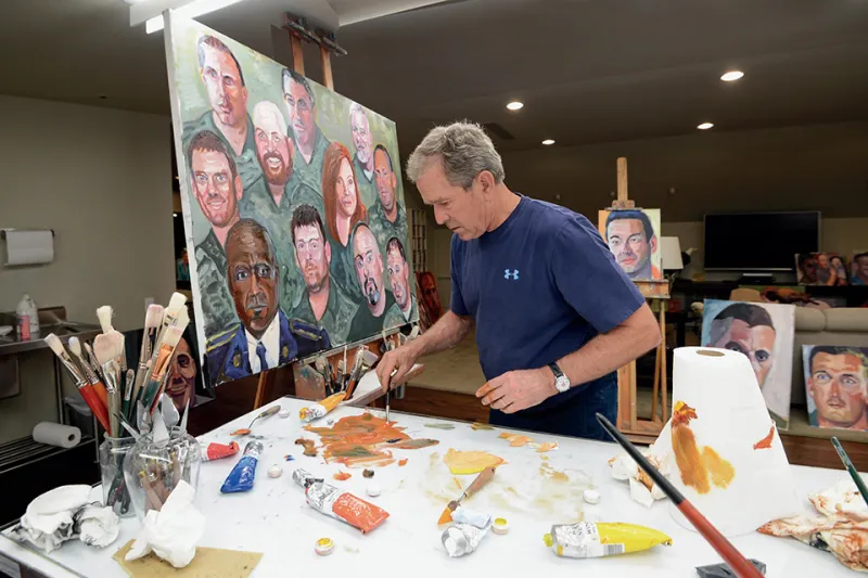 See Portraits of Post-9/11 Veterans Painted by President George W. Bush