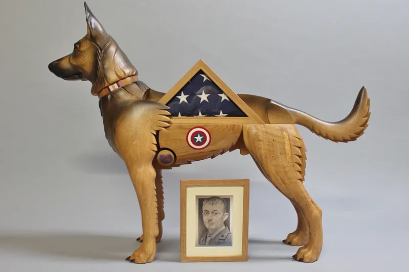 See James Mellick's 'Wounded Warrior' Dog Sculptures in Fremont