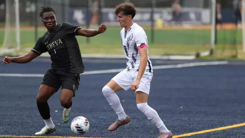 Men's Soccer starts 2026 with a 2-1 win over Geneva