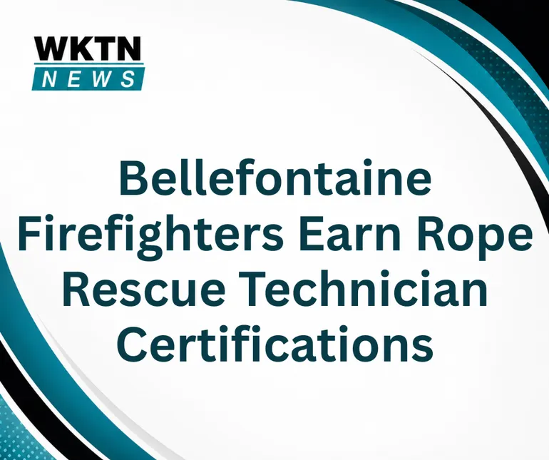 Bellefontaine Firefighters Earn Rope Rescue Technician Certifications
