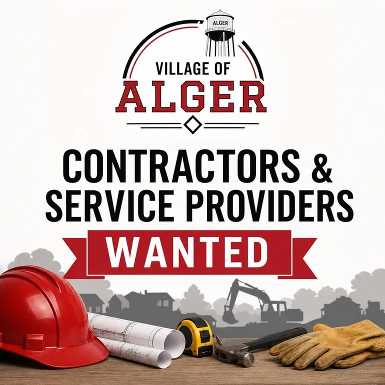 Village of Alger Updating Local Contractor and Vendor Contact List