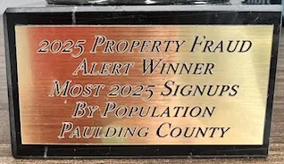Paulding County Recognized for Property Fraud Alert Sign-Ups