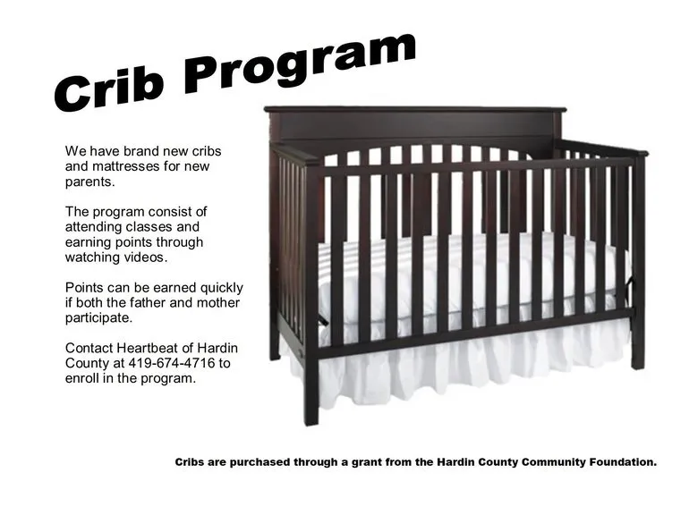 Heartbeat of Hardin County Offers New Cribs Through Crib Program