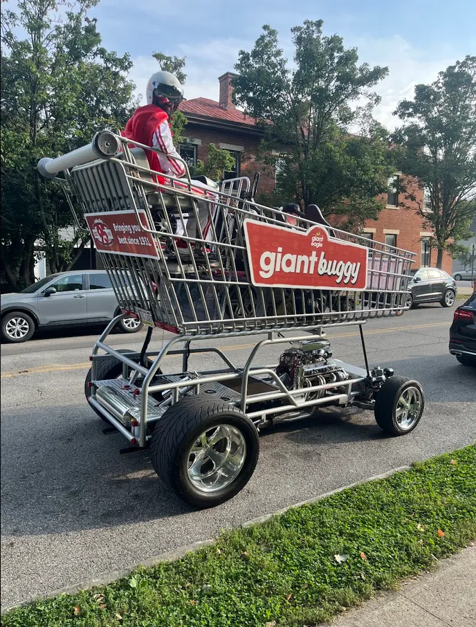 Giant Eagle brings street-legal, 10 foot tall shopping cart to Columbus