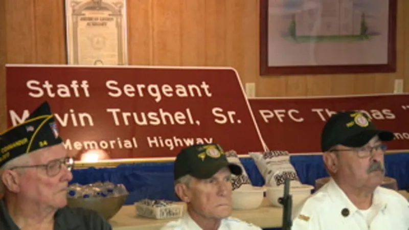 Stretch of U.S. 22 dedicated to Staff Sgt. Melvin Trushel