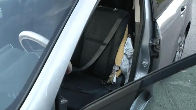 'This could kill me,' Metal object hits woman's car when driving on I-71