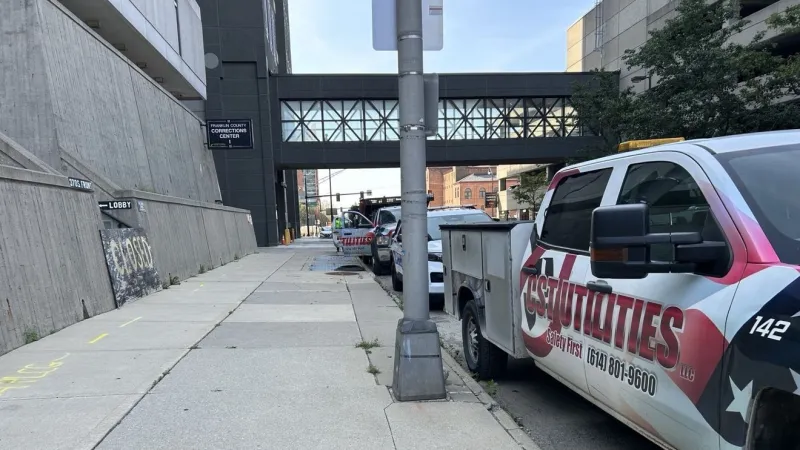 New main entrance for Franklin County Government Complex as demolition begins downtown