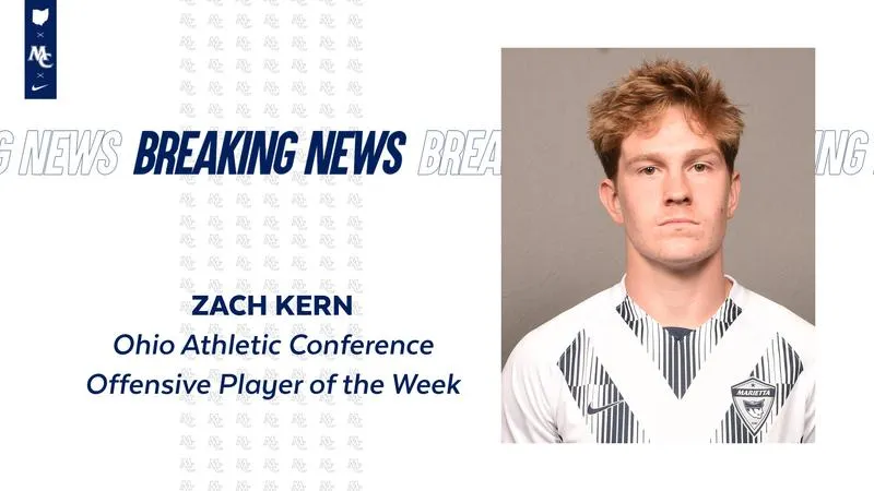 Kern named OAC Men's Soccer Offensive Player of the Week