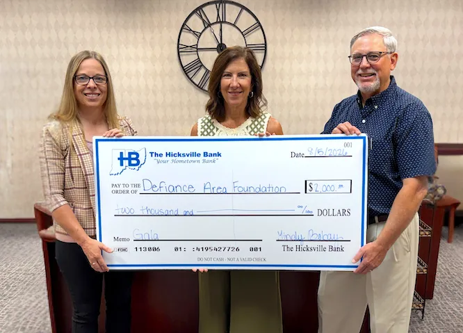 The Hicksville Bank Joins Defiance Area Foundation Gala as First-Time Sponsor
