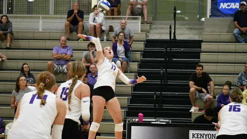 Volleyball: Wilmington rally past Kenyon in four sets