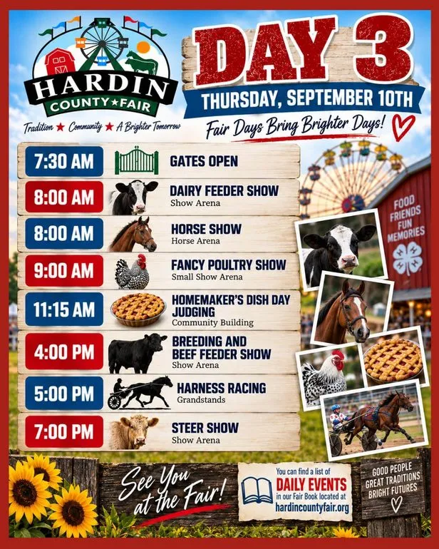 Day Three of the 2026 Hardin County Fair Underway