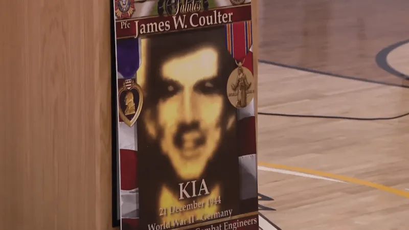 Wheeling honors WWII soldier James W. Coulter with military banner ceremony at school