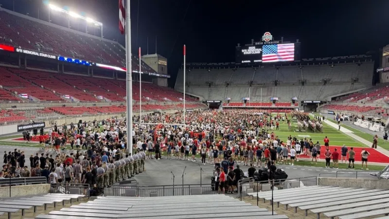 Hundreds join OSU's 9/11 memorial stair climb at Ohio Stadium to honor fallen firefighters