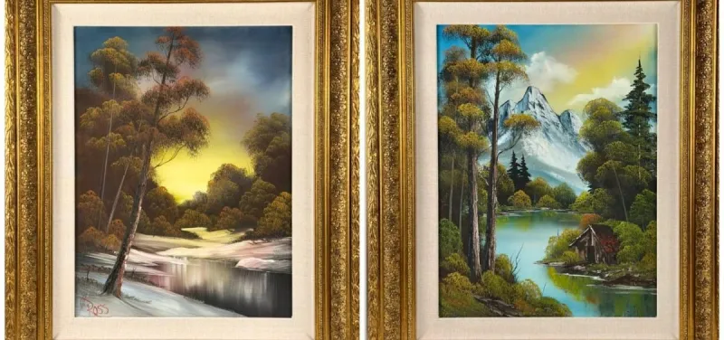 Two Bob Ross paintings are up for auction in Cincinnati