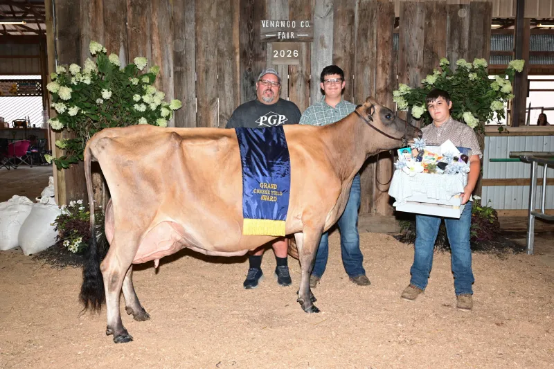 2026 Venango Co. Junior Livestock & Cheese Yield Auction results