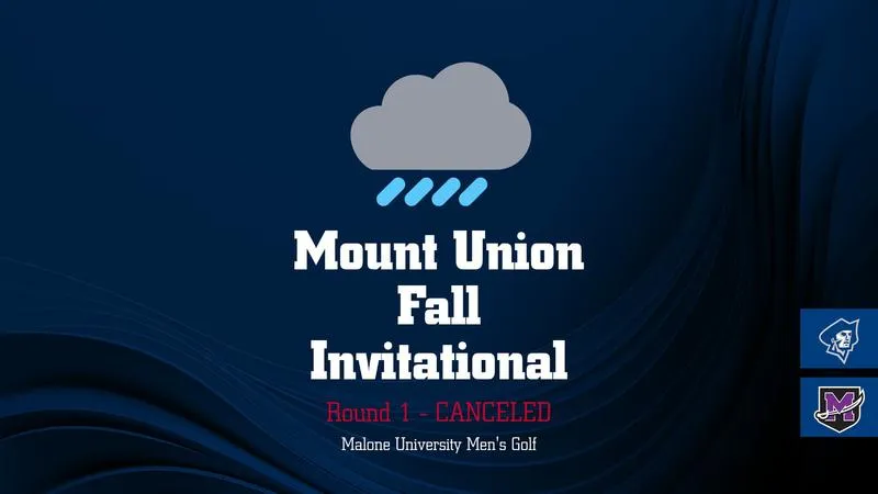 Round One of Mount Union Fall Invitational Canceled Due to Inclement Weather