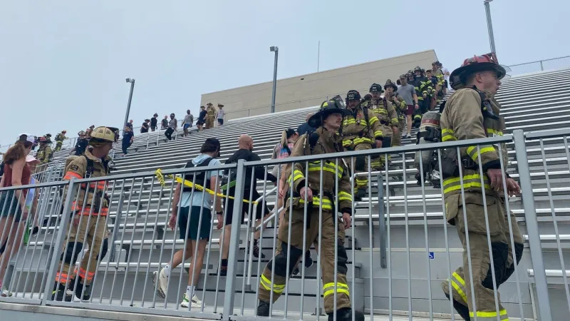 A walk to remember; a day to never forget: hundreds honor 9-11 fallen firefighters