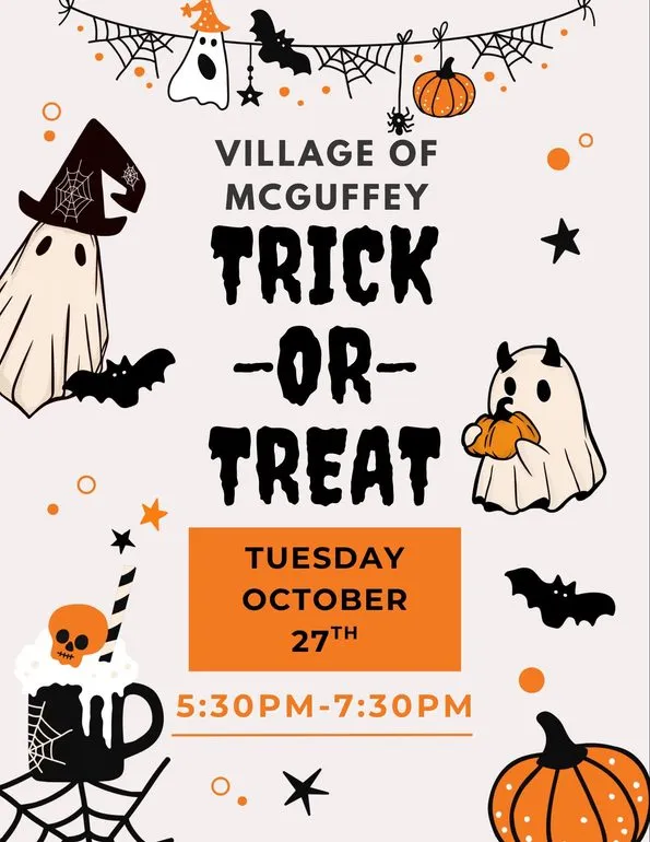 Village of McGuffey Sets Date for Trick or Treat