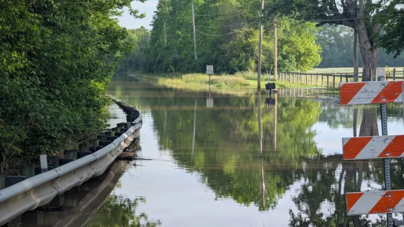 Ohio state trooper struck by suspected impaired driver on flooded US-23