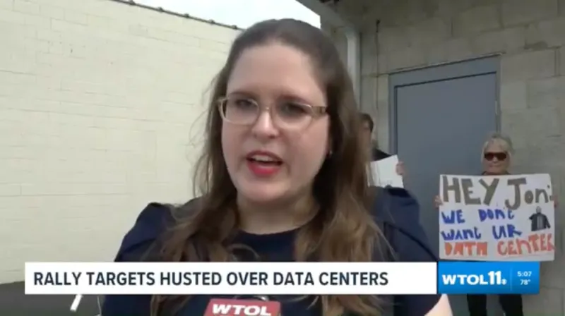 ICYMI: Ohioans In Bowling Green Rally Against Jon Husted For Bringing Hundreds of Data Centers to Ohio