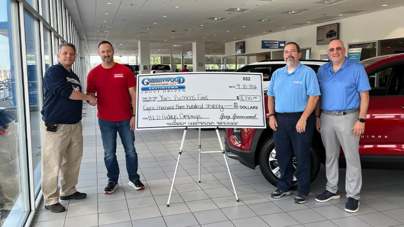 Greenwood Employees Raise $8K for YARS Airmen, Families