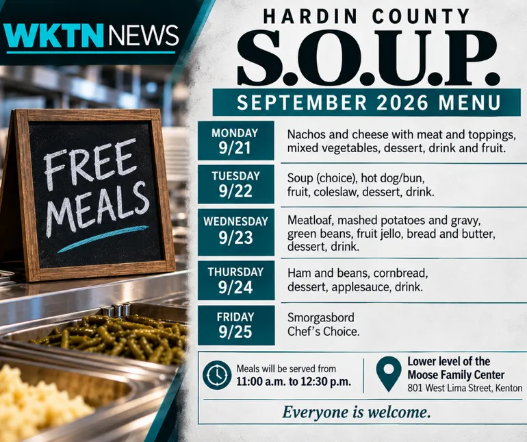 Hardin County SOUP to Serve Free Meals Next Week