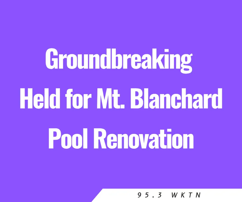 Groundbreaking Held for Mt. Blanchard Pool Renovation