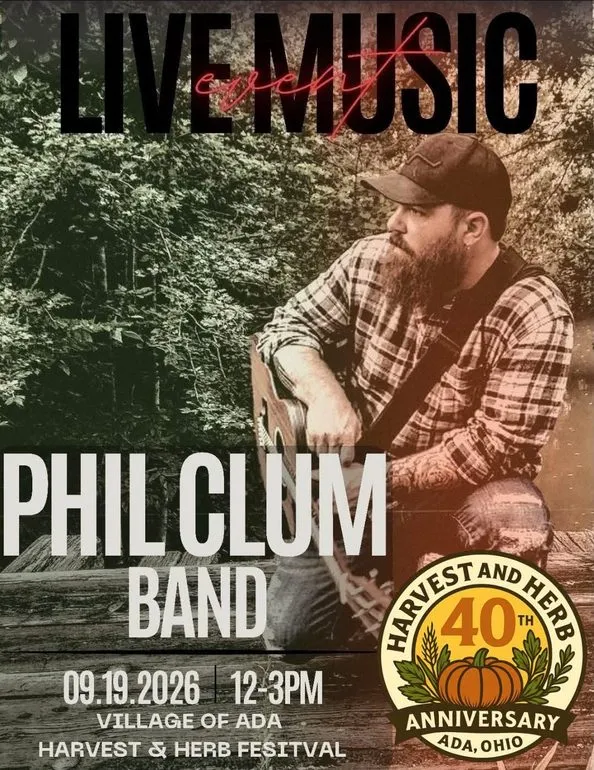40th Ada Harvest and Herb Festival to Feature Phil Clum Band