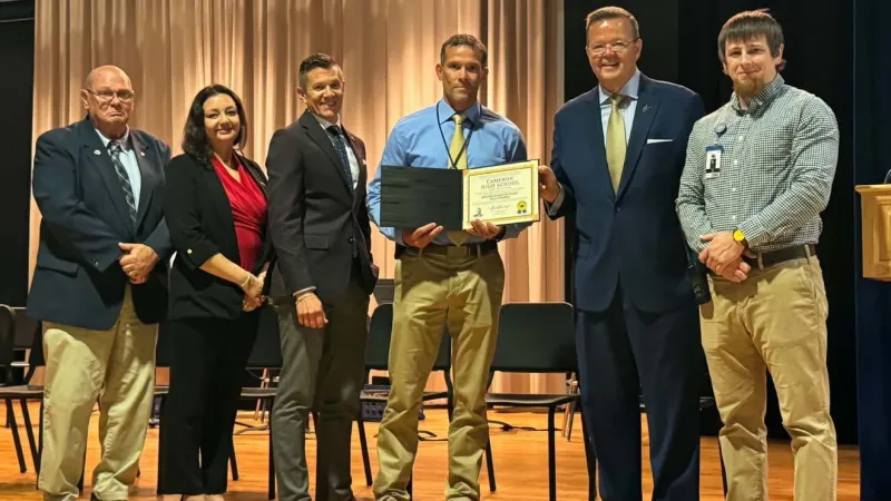 W.Va. Secretary of State honors Cameron High with civic engagement award