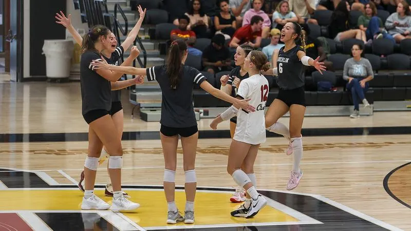 Oberlin Wins First Season Victory During Crimson and Gold Quad