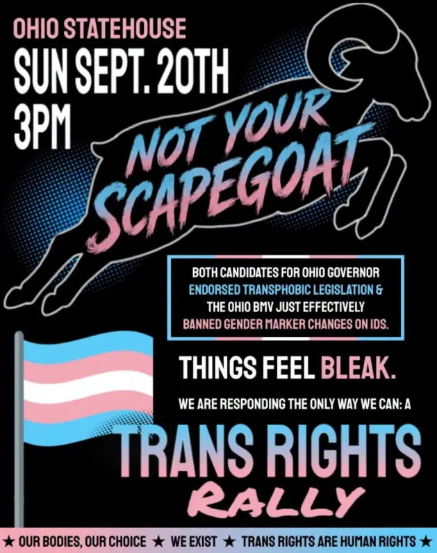 Trans Rights Rally - Not Your Scapegoat