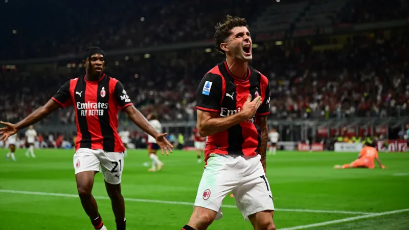 USA's Christian Pulisic Scores In First Start Of Season For AC Milan