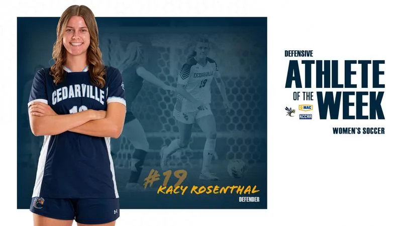 Rosenthal tabbed Defensive Athlete of the Week by G-MAC, NCCAA