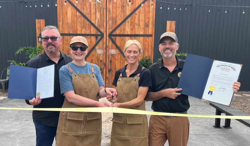 Antwerp Distillery Celebrates Grand Opening with Ribbon Cutting