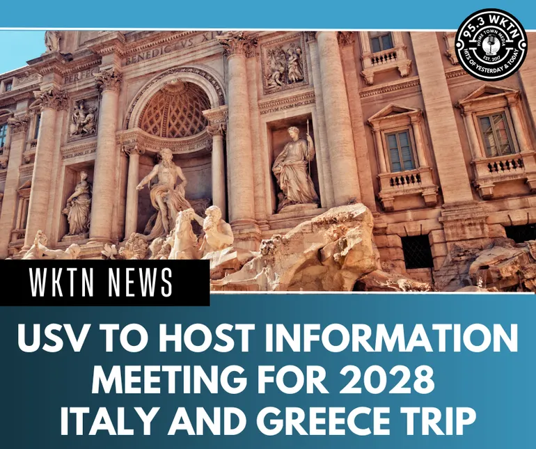 USV to Host Information Meeting for 2028 Italy and Greece Trip