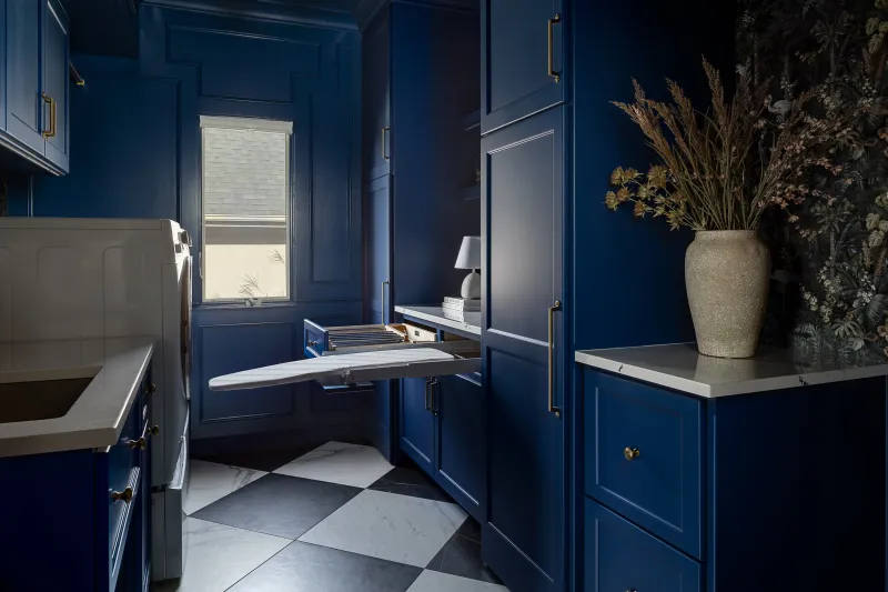 The Sharps' new scullery combines organization and colorful details