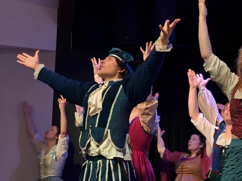 Pickerington North senior Nash Bright steps into the theatrical spotlight
