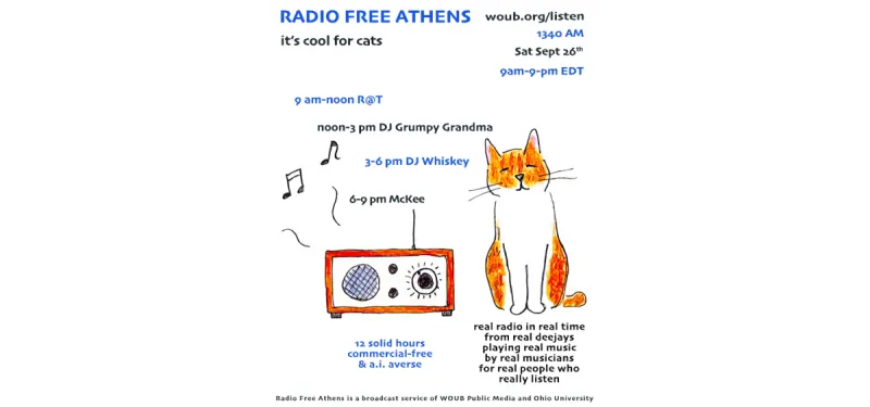 This Week On Radio Free Athens: September 26, 2026