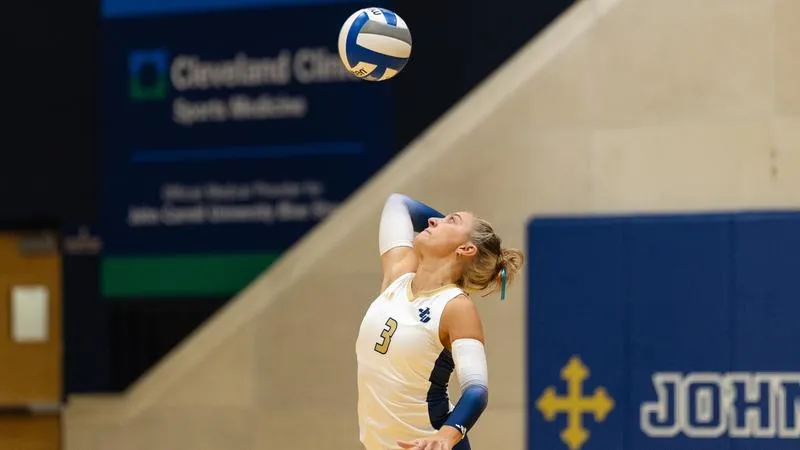 Volleyball Stumbles at Ohio Wesleyan in 3-Set Defeat