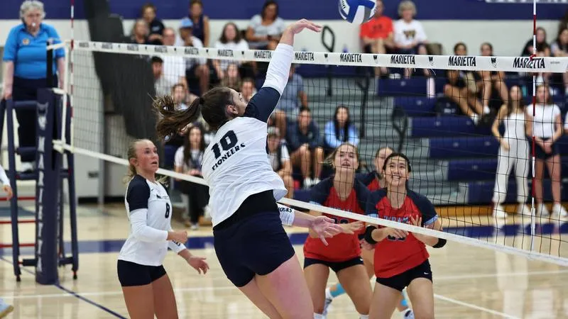 Volleyball splits a pair of games at Mount St. Joseph Tri-match